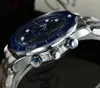 Topp Swiss Brand Top Luxury Mens Watches Master Deisgner Waterproof Watch Quartz Movement Terra Sapphire Glass Watch