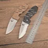 New C6813DN Survival Folding Knife 8Cr13Mov Satin Half Serration Blade G10/Steel Sheet Handle Outdoor EDC Pocket Knives with Retail Box