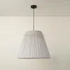 Pendant Lamps Modern Chinese Fabric Lamp Lighting Retro Pleat Kitchen Hanging Japanese Teahouse Cafe Home Suspendu Chandelier E27