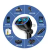 기타 배터리 충전기 자동차 충전기 듀얼 USB QC3 빠른 충전 회전 어댑터 QC 3.0 2 웨이 전원 소켓 스플리터 LED 디스플레이 충전. iPhone XR XS X0720