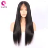 Eva Hair Straight Lace Front Wig Lijmloze menselijke pruiken Pre geplukt Braziliaans voor vrouwen