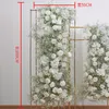 Fiori decorativi Respiro del bambino artificiale Decorazione ad arco per matrimoni Composizione floreale Sfondo Vetrina Decor Gypsophila Flower Row