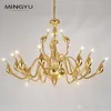 Nordic Style Post Modern Lamp Iron Art Chandeliers for Home Decor Simple Designed Light Luxury Creative Swan Shaped Hanging Ceilin225G