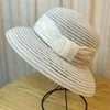 Chapeaux à large bord 1Pc femmes Style français rétro respirant noeud papillon Protection solaire chapeau femme mode couleur unie seau pliable