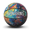 Spalding 24K Black Mamba Merch padrão de rabisco bola de basquete edição comemorativa jogo PU tamanho 7 com caixa Dia dos Namorados B248A