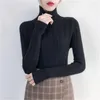 Frauenpullover Koreanische Unterwäsche Frau Herbst und Winter 2023 Slim Bottom Shirt Langarm Eng Gestrickte Verdickung PZ2673