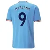 22 23 24 Erling Haaland Mans Cities Soccer Jerseys Phillips Grealish de Bruyne Foden 2023 2024 Manchesters Football Shirts Men Kids Kit Alvarez Final Rodrigo