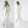 Élégant Fourrure Femmes Robes De Mariée Veste De Mariée Revers Cou De Mariée Wrap À Manches Longues Manteaux D'hiver Pour Le Mariage Bolero Manteau Plus La Taille 2683