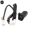 Andra batterier laddare nya för Toyota RAV4 2019 2020 2021 Bouton Backlight 5th Central Control Position QC3.0 Car Charger Lossless Upgrade Accessories X0720