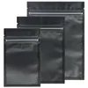 Tailles assorties Matte Clear Black Black Zip Lock Bags 100pcs PE Plastic Flat Ziplock Package Bag 201022256r