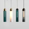 Luminárias pendentes modernas lâmpadas pendentes de vidro led nórdicas penduradas luminárias suspensas criativas cabeceira quarto lustres internos
