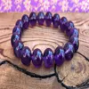 MG0329 Natürliches Amethyst-Lila-Kristall-Armband für Frauen, Stressabbau, Yoga-Armband, Heilung für alle Chakren, Armband 333o