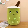 Novo brinquedo de pelúcia CCreative Fruit Milk Tea Cup brinquedo de dormir bonito dos desenhos animados atacado