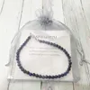 MG0148 Whole Ntural Lapis Lazuli Anklet Handamde Stone Women's Mala Beads Anklet 4 mm Mini Gemstone Jewelry198E