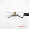 Papillon da uomo in poliestere con borchie e diamanti, cravatta per banchetti, abito da spettacolo, accessori per camicie