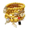 Bracelet Style Européen Et Américain Mode Perle Bracelet Multicolore Punk Designer Bijoux Femmes Talon Haut Pendentif