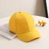 Ball Caps 2023 Fashion Children's Cap с твердым цветом изогнутой карнизы Baby Sun Outdoor Sunscreen Baseball 3-6 лет