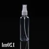 Flacone spray in plastica 120 ml Flacone pompa spray trasparente Contenitore cosmetico vuoto 4OZ 1000 Pz / lotto Spedizione gratuita Emeru