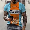 Camisetas masculinas 3D Summer Print Motociclismo T-shirt Flexível Craft Cool Street Top de manga curta