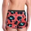 Underpants Reddish Leopard Mixed With Neon Patches Animal Skin Simulation Cotton Panties Man Underwear Print Shorts Boxer Briefs