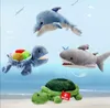 Puppets Plush Hand Puppet Dolphin Tortoise for Baby Kids Learning Story Plush Puppet Toy Birthday Party Gift 230719