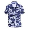 Camisas casuales para Hombre Camisa hawaiana de moda para Hombre con estampado colorido de playa Aloha de manga corta de talla grande 5XL Camisa Hawaiana Hombre 230720