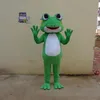 2018 جودة عالية التميمة Mascots Green Green Frog Massume Odlut Opits Frog Cartoon Character Mascots278e