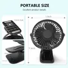 mini wind power handheld clip fan draagbare oplaadbare ventilator hoge kwaliteit studentenventilator kleine koeling ventilador