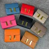 Cartera de diseñador de alta calidad, bolso de lujo para mujer, tarjetero, bolso de mano de cuero genuino dorado/plateado, 8 colores con caja