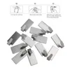 12pcs Strong Self Adhesive Stainless Steel Towel Mop Hooks Wall Hangers For Hanging Kitchen Bedroom Bathroom Accessories L230704