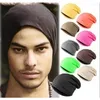 Bandanas Women Men Unisex Knitted Winter Cap Casual Beanies Solid Color Hip-hop Snap Bonnet Beanie Hat