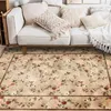 Carpets Carpet for Living Room Retro Floral Pastoral Printed Large Area Bedroom Rugs Home Decoration Luxury Cloakroom Mat R230720