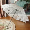 Umbrellas White transparent folding umbrella waterproof plastic transparent lace wedding umbrella women's 8-rib outdoor umbrella 230719