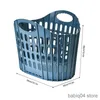 Paniers De Rangement Pliable Panier À Linge Portable Feutre Pratique Vêtements Sales Seau De Stockage Réutilisable Mince Enfants Jouets Panier En Plastique Avec Poignée R230720