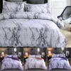 Marble Pattern Bedding Sets Polyester Bedding Cover Set 2 3pcs Twin Double Queen Quilt Cover Bed linen No Sheet No Filling298H