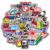 Autocollant de voiture 10 50 100pcs Cool Car Styling JDM Modification Autocollants pour Pare-chocs Vélo Casque Moto Mixte Vinyle Stickers Sticke272j