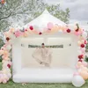 Коммерческая гигантская белая надувная свадебная вышибала на открытом воздухе мероприятия на болотном замке для взрослых красивой надувные дома b255q
