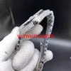 Conjunto de relógios de ponta de luxo 43mm prata Grande diamante Relógio mecânico homem mostrador de diamante Automático Mecânico Aço inoxidável masculino 263K