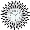 Настенные часы Crystal Sun Современный стиль Silent Clock 38x38см Нордический продукт Гостиная Офис Будзик Хэллоуин Украшение FGM