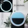 Led Selfie Ring Light Obiettivo per telefono cellulare LED Selfie Lamp Ring per iPhone Samsung Xiaomi Huawei Phone Selfie Clip Light Accessorie L230619