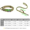 Dog Collars Leashes Nylon Tactical Dog Harness Collar Leash No Pull Military Pet Harness Vest For Medium Large Dogs Training Molle Harness Pouches 230719