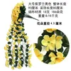 Decorative Flowers Violet Artificial Ivy Leaf Garland Vine Fake Johnnyjump Flower Wall Hanging Basket Orchid Wedding Party Home Decor