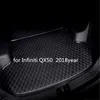 Tapete de couro antiderrapante personalizado para porta-malas de carro adequado para Infiniti QX50 2018 ano tapete antiderrapante297w