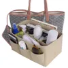 Felt Cloth Insert Storage Bag Makeup Storage Organizer Multi-pockets Fits in Handbag Cosmetic Toiletry Bags for Travel Organizer160W
