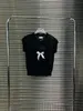 2023 summer t shirt new Women's T-shirt stripe sexy tops Crew Neck knitwear cotton fashion shirt New Knit V-neck Sweater Tees High Street Knitwear size s-xl