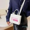 Evening Bags 10 Color Luxury Handbag For Women Fashion Letter Graffiti Solid Women's Shoulder Bag Toast