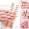 Semi cured gel nail care sticker wholesale ice transparent solid color stickers pregnant women's lighting nail polish decals