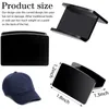 Appendiabiti 24 pezzi Organizzatore porta cappelliera per cappelli da parete Appendiabiti Ganci adesivi Berretto da baseball Display nero