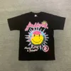 Hellstar Stüdyoları Aydınlanma Kulübü Baskılı Kısa Kollu T-Shirt Adam Kadın Tişörtleri Unisex Pamuk Üstleri Erkekler Vintage T-Shirts Yaz Gevşek Tee Rock SMLXL NBM1