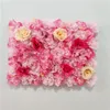 Dekorativa blommor Silk Artificial Flower Wall Panels Handmade Wedding Decor Baby Shower Birthday Party Shop Bakgrundsdekoration Anpassa